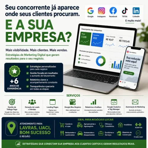 Seus clientes estão no Google, Instagram e Facebook. Sua empresa também está?