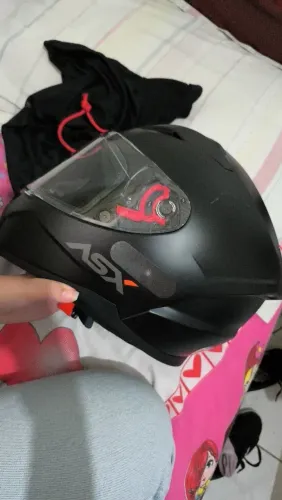 Capacete Asx City Solid Preto tam 58