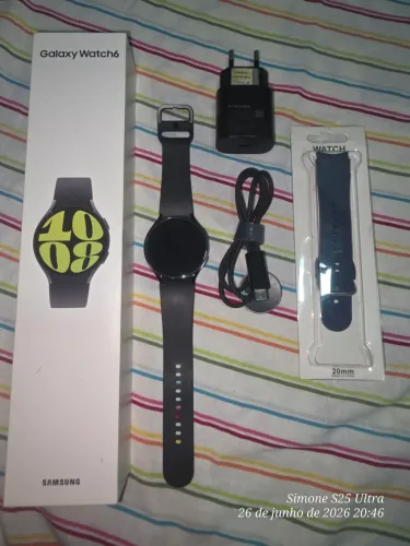 Samsung Galaxy Watch?6 LTE ? 44?mm ? Perfeito Estado + Nota Fiscal + Pulseira Extra ?