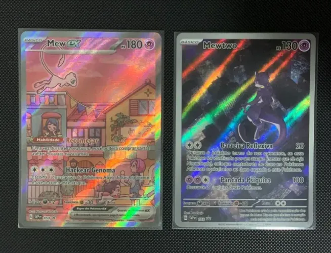 Mewtwo e Mew EX Promos Coleção 151