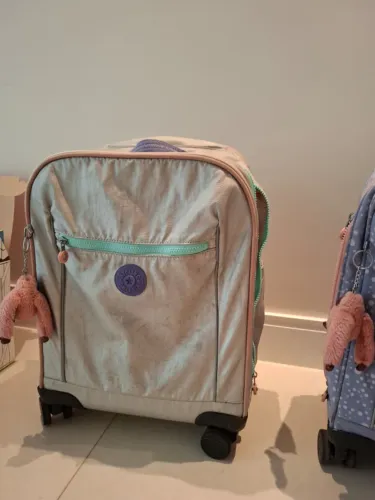 Mochila Kipling Prata/Metalizada