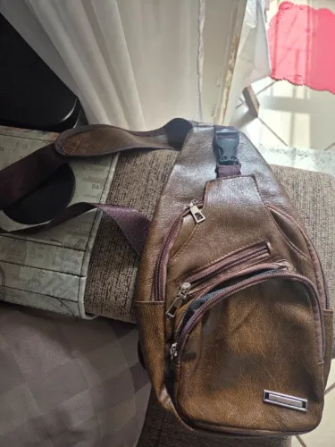 Pochete Masculina Marrom