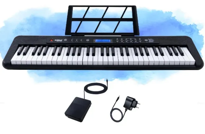 Teclado Kobe KB-300 C/ Teclas Sensíveis e Pedal Sustain