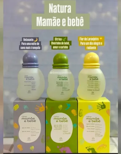 Colônia mamãe e bebê De 119.90 Por 69.90