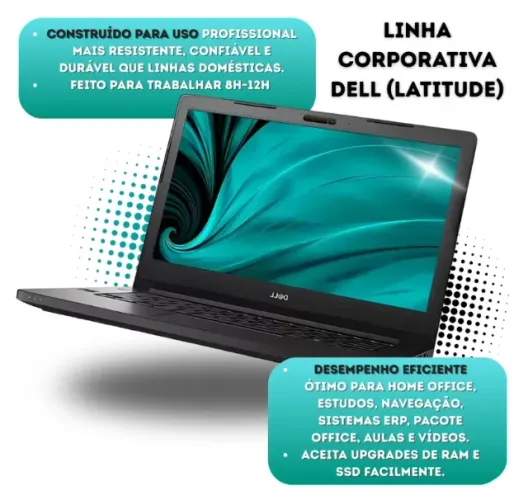Notebook Dell Latitude 3480 Core I5 7° 8gb Ssd240gb Trabalho