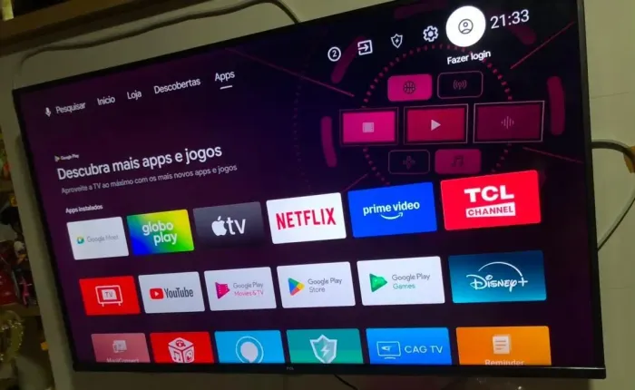Smart TV 50" TCL 4K (Modelo 50P615) - Perfeito Estado!