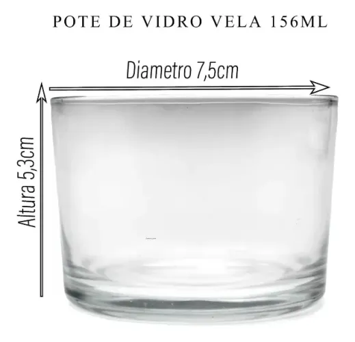 Kit 27 Potes Copos De Vidro Para Patê (VELA) 156ml