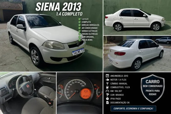 Fiat Siena EL 1.4 MPI Fire Flex 8V 4P 2013