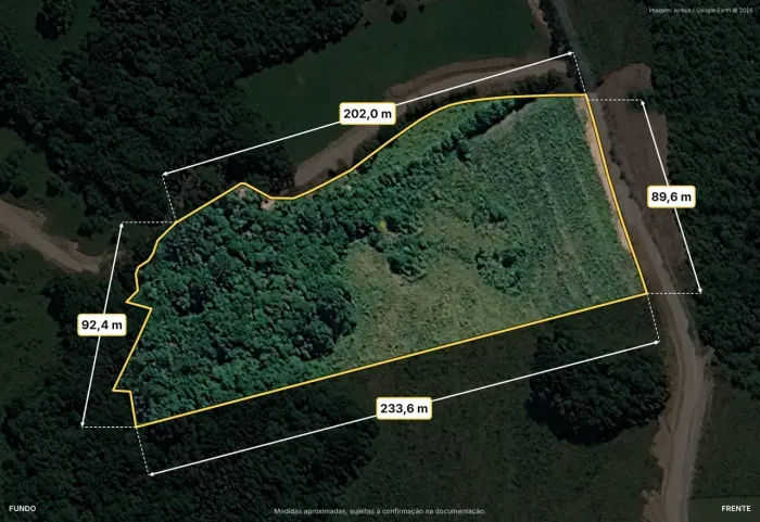 Área rural individual de 20.018 m² em São Luiz do Puruã - Destino de Turismo Rural