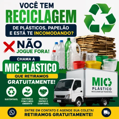 ? RETIRAMOS PLÁSTICOS E PAPELÃO GRATUITAMENTE