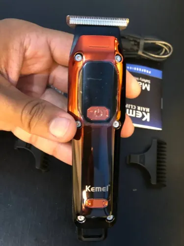 Máquina de Corte Acabamento Depilação Kemei Portátil
