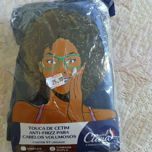 Touca de cetin anti frizz 