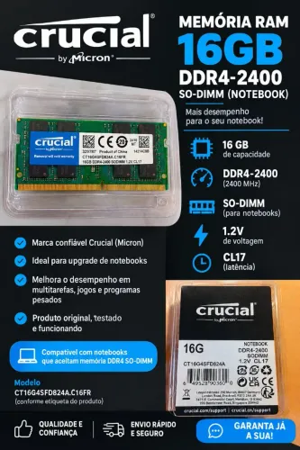 Vendo memoria Ram 16 GB notebook