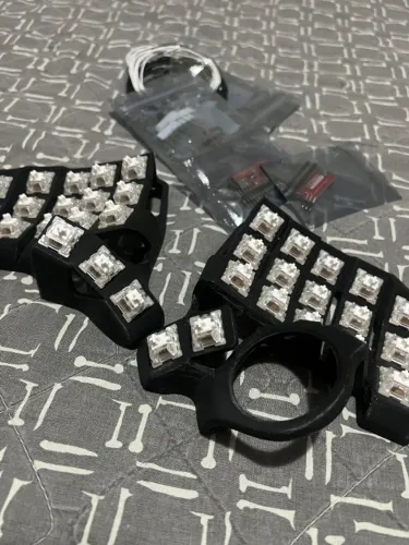 teclado split charybdis nano bastard keyboard peças