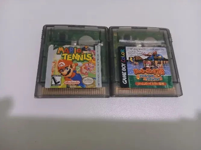 Lote Jogos GAMEBOY Color Original - Mario Tennis Gradiente e Donkey Kong Land 3