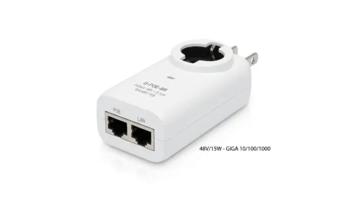FONTE/INJETOR POE UBIQUITI UNIFI GIGA 10/100/1000 - 48V/15W (U-POE-BR)