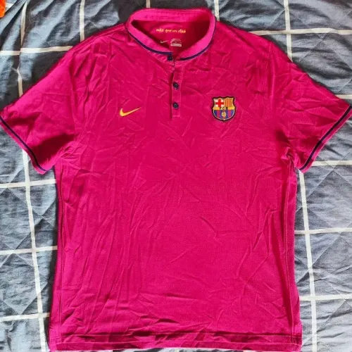 camisa original 2015 barcelona viagem rosa polo 2016 tamanho g nike