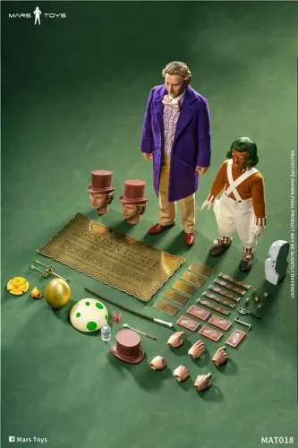 Boneco de Ação Fabrica de Chocolate Mars toys 1/6 Willy Wonka 