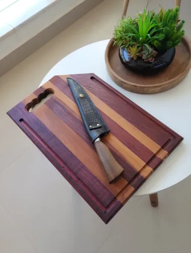 Tábua de corte combo c faça artesanal