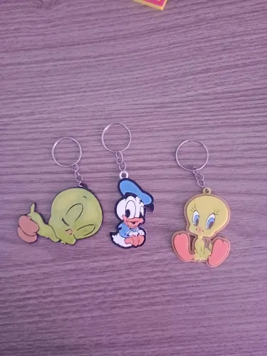 3 Chaveiros Personalizados Piu Donald Pato