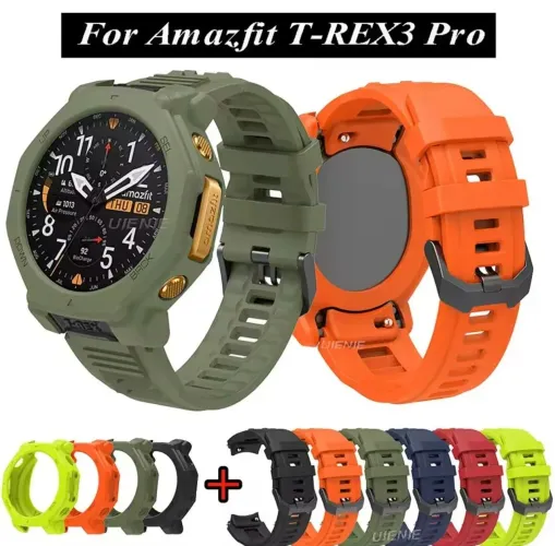kit Pulseira + capa para Relógio Smartwatch Amazfit T Rex 3 Pro 22mm