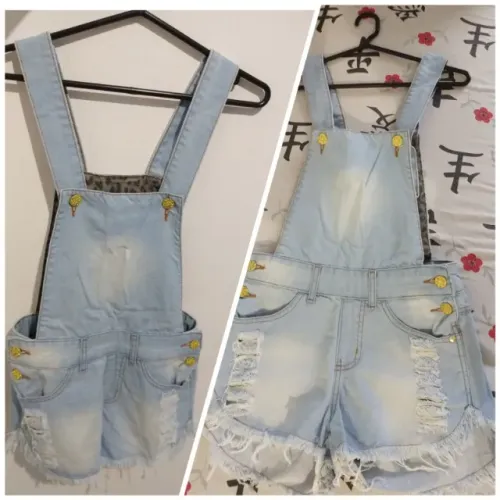 Jardineira feminina tam P