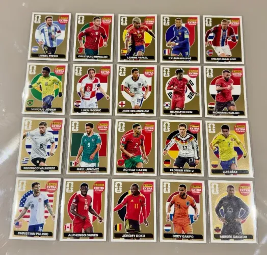 Coleção completa Legends - Ouro - Copa 2026 (Original Panini)