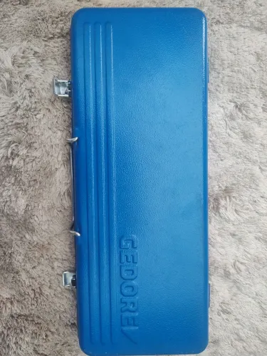 Jogo soquete encaixe de 1/2 sextavado gedore 1/4" Ao 1.1/4" 24 peças e estojo metálico.
