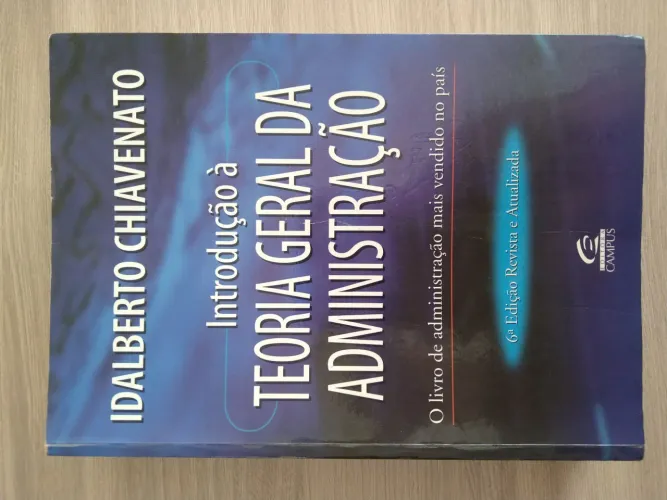 Livro Introdução à Teoria Geral da Administração - Chiavenato - Bom Estado