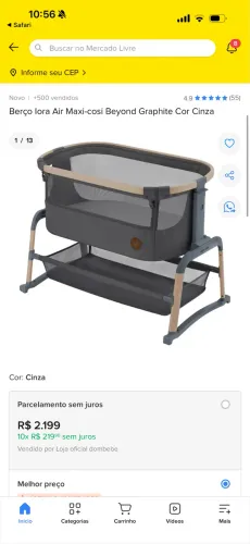 Maxi cosi berço 