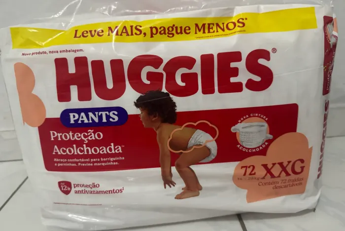 Fralda Huggies máxima proteção tamanho XXG