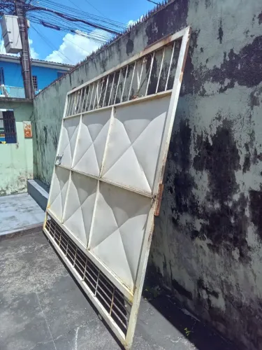 Portão de Ferro para Garagem 3 metros comprimento <br>2,34 Altura