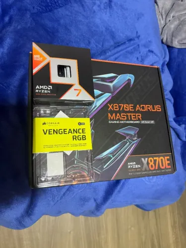Kit Upgrade R7 9850x3d + X870e Aorus Master + 32GB Corsair 6000Mhz cl36