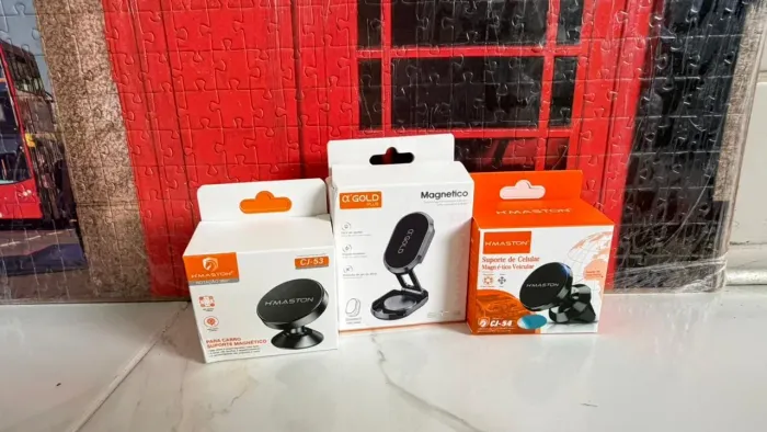 Suportes de celular e protetor solar Vicky 