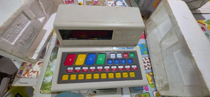 Pense Bem Tec Toy Original na Caixa + 7 Livros | Funcionando | Item para Colecionador