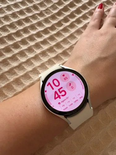 Galaxy Watch6 40mm LTE Creme Original Samsung + Carregador
