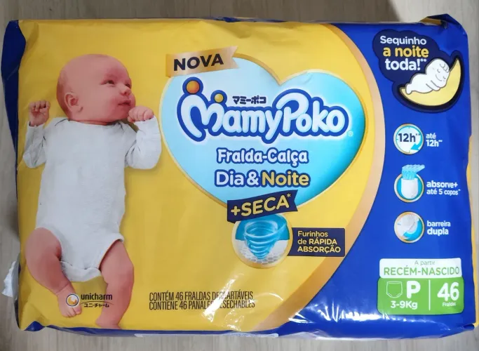 Fralda MamyPoko Calça Tamanho P (Lacrados) - 46 Unidades Cada