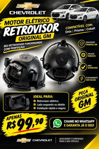 MOTOR ELETRICO RETROVISOR NOVO ONIX