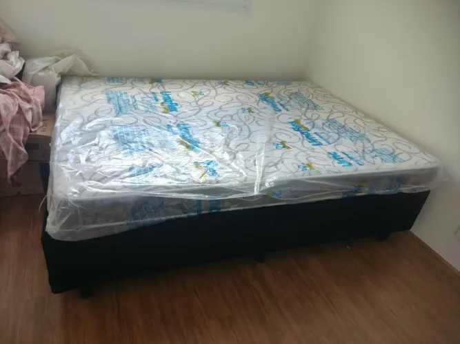 Cama Box de Casal + Colchão Umaflex D33