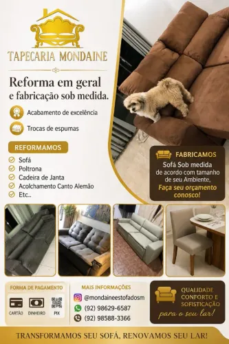 Tapeçaria - fabricações e reforma em geral