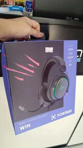 Fone Headset Gamer Com Fio Fortrek Win Driver 50 mm Led Rgb Microfone Loja Coimbra Entrega