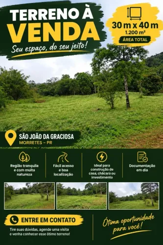 Vende-se terreno são João da graciosa Morretes
