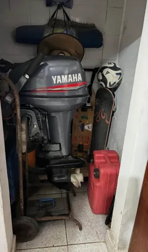 Barco alumínio e motor yamaha 15hp