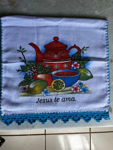 ?panos de prato com crochê feitos à mão?