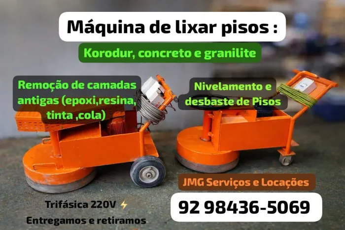 Politriz de piso aluguel