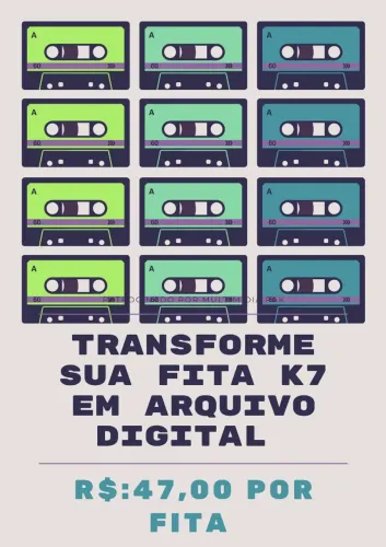 Transforme suas fitas K7 em arquivo digital