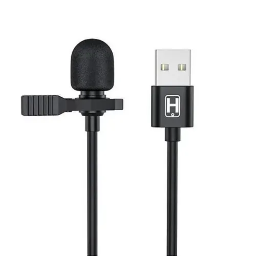 Microfone de Lapela USB com Fio para PC e Notebook - Hrebos em São Luís ma