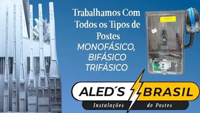 Entrega e instalação de poste 