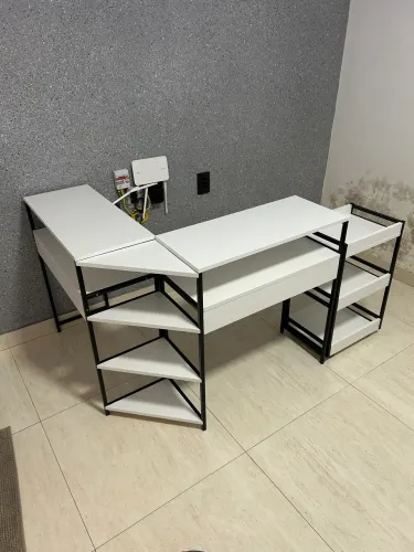 Mesa Manicure + Carrinho Auxiliar 100% MDF