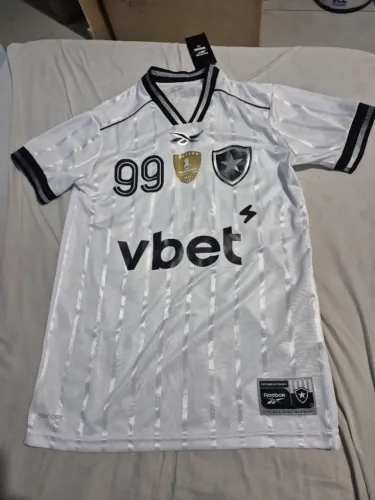Camisa do Botafogo 25/26 Branca original com patch campeão da libertadores